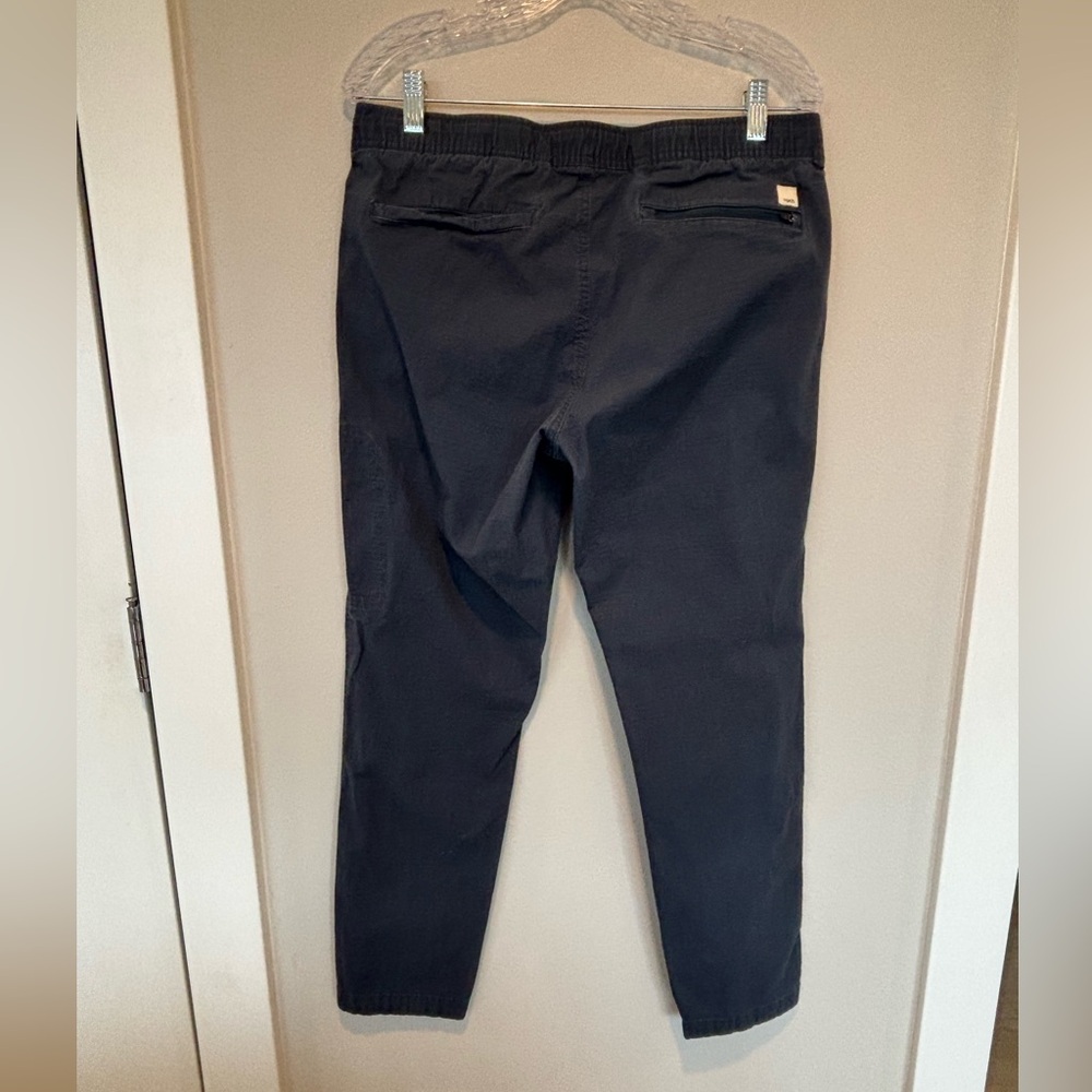 Vuori Navy Drawstring Ripstop Pants with Zip Pocket - Picture 2 of 5